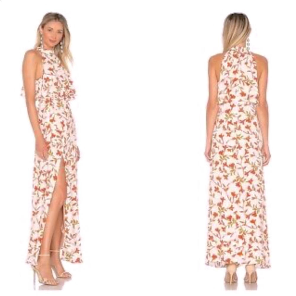Lovers + Friends Golden Ray Floral Maxi